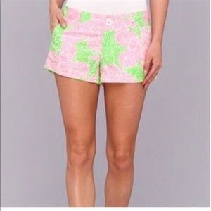 Lilly Pulitzer Walsh Shorts - Limeade Cheat Ya